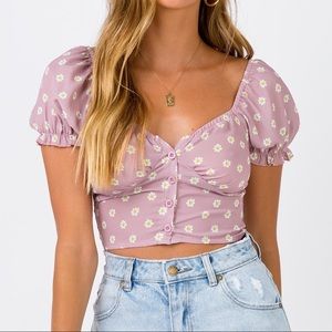 princess polly floral crop top